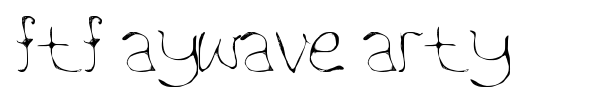FTF Aywave Arty font preview
